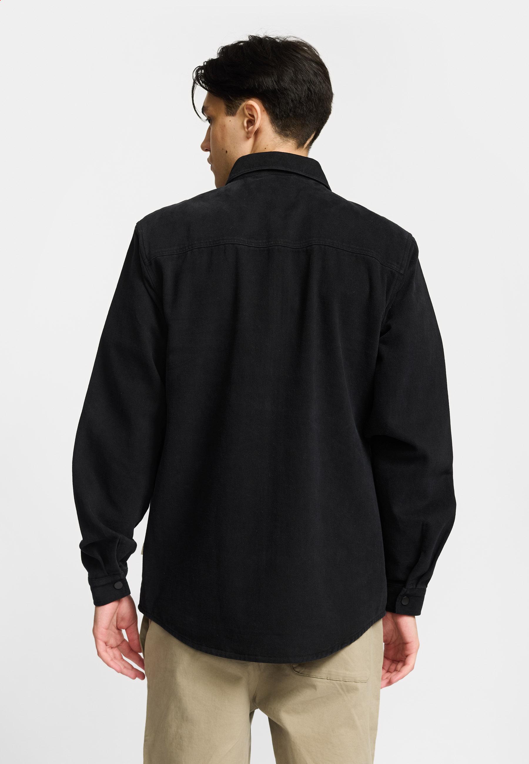 Revolution Overshirt mit Zipper Black Herren schwarz